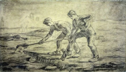 The Diggers at the Van Gogh House in Cuesmes